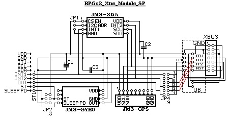 RP6 Experimentierplatine für Xtra Module - Schaltplan