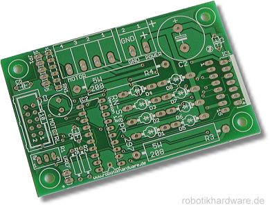 Eine erhältliche Platine erleichtert den Aufbau der Schaltung erheblich