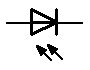 Schaltsymbol Photodiode (LED)