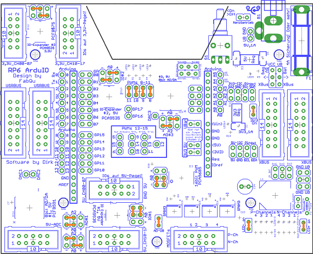 ArduIO Jumper Standardstellung